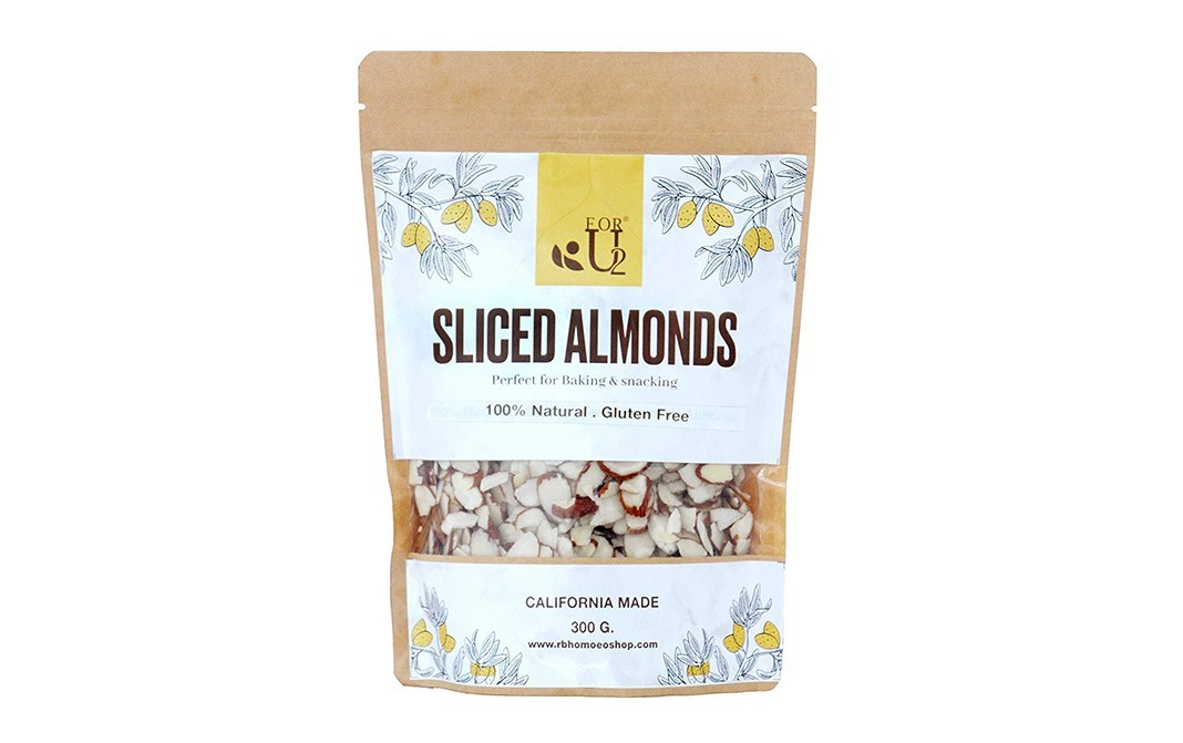 ForU2 Sliced Almonds California Made   Pack  300 grams